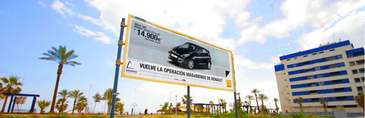 Circuitos locales de vallas publicitarias